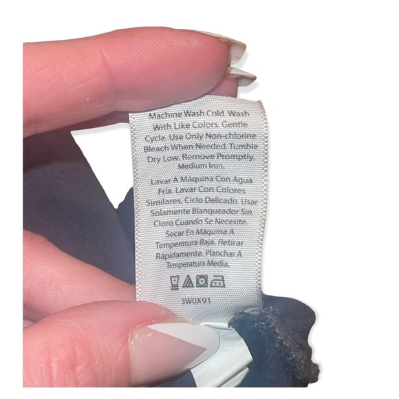 TIME AND TRUE Blue/Gray Utility Dress M - Picture 7 of 7